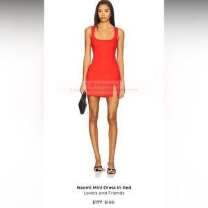 sachin and babi light blue dress Lovers + Friends Ken Mini Dress in Red